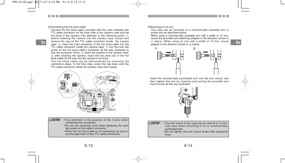 E-14 e-13 | Olympus PFL-01 User Manual | Page 8 / 19