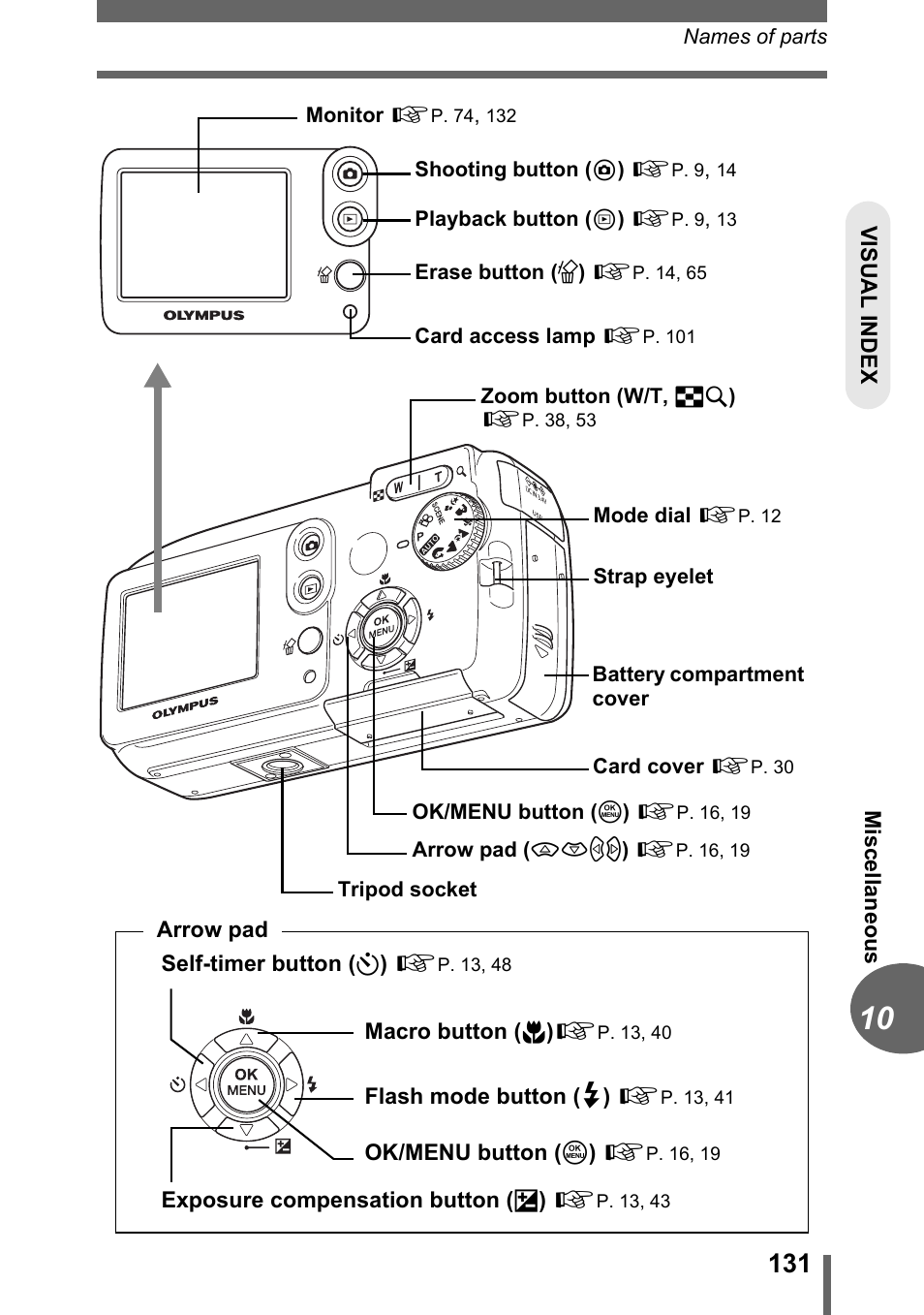 Olympus CAMEDIA C480 User Manual | Page 131 / 138