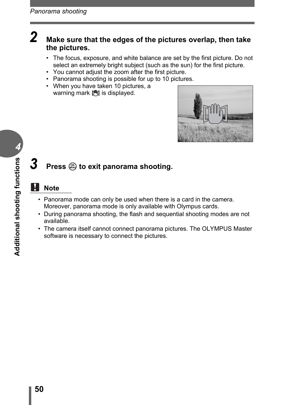 Olympus CAMEDIA C480 User Manual | Page 50 / 138