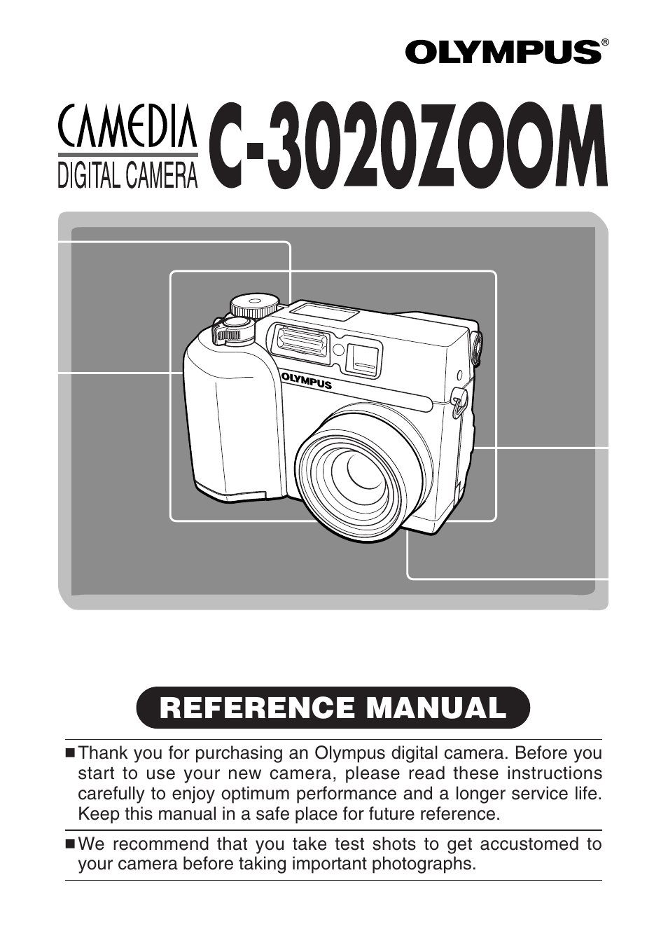 Olympus C-3020 Zoom User Manual | 206 pages