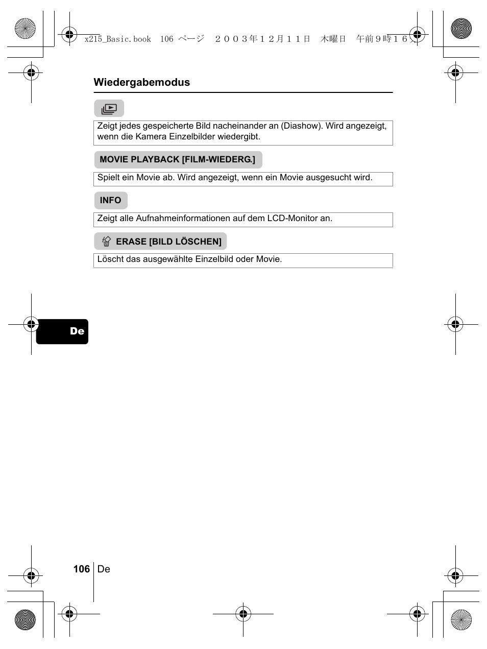 Olympus X-350 en User Manual | Page 106 / 180