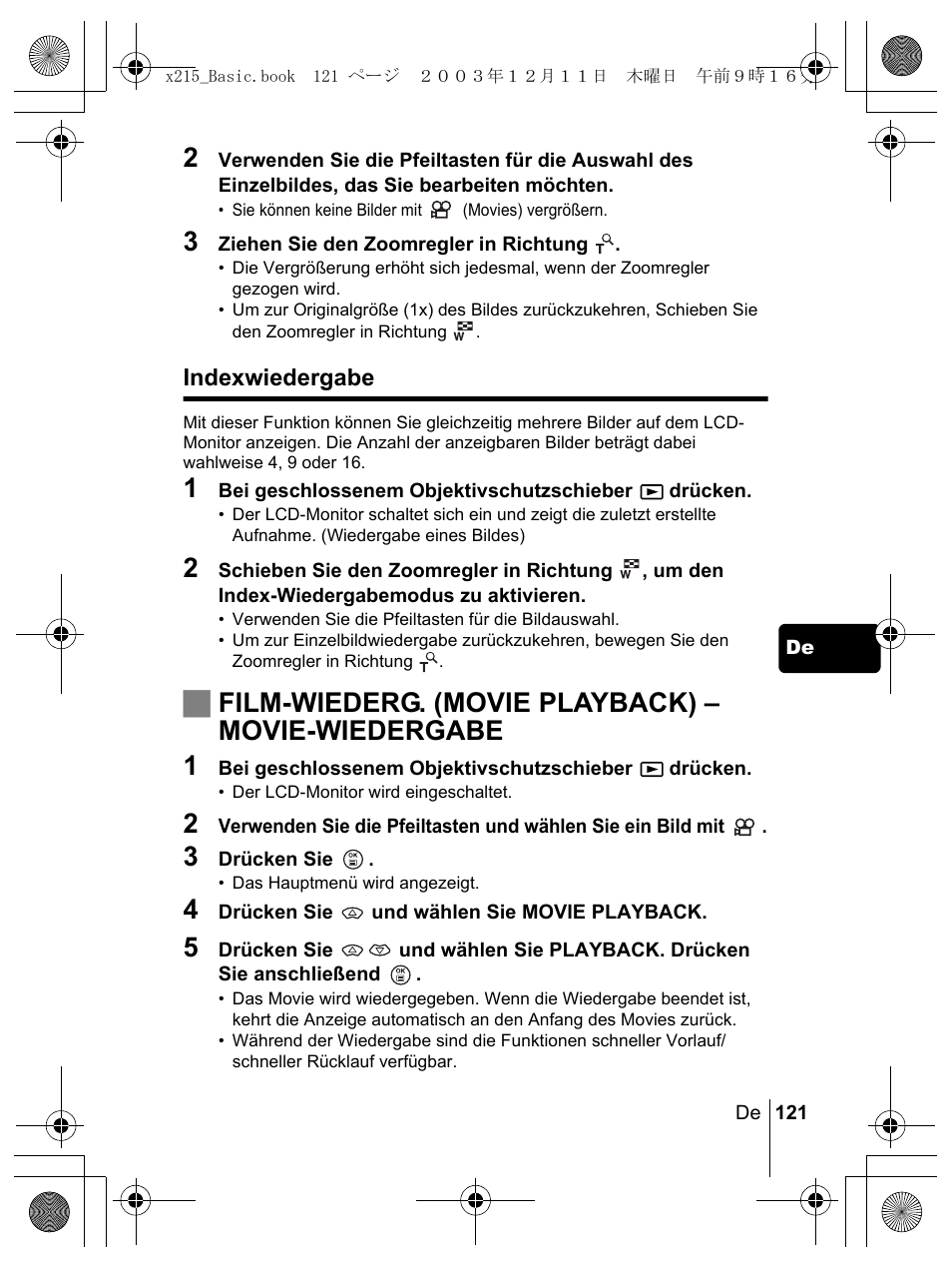 Olympus X-350 en User Manual | Page 121 / 180