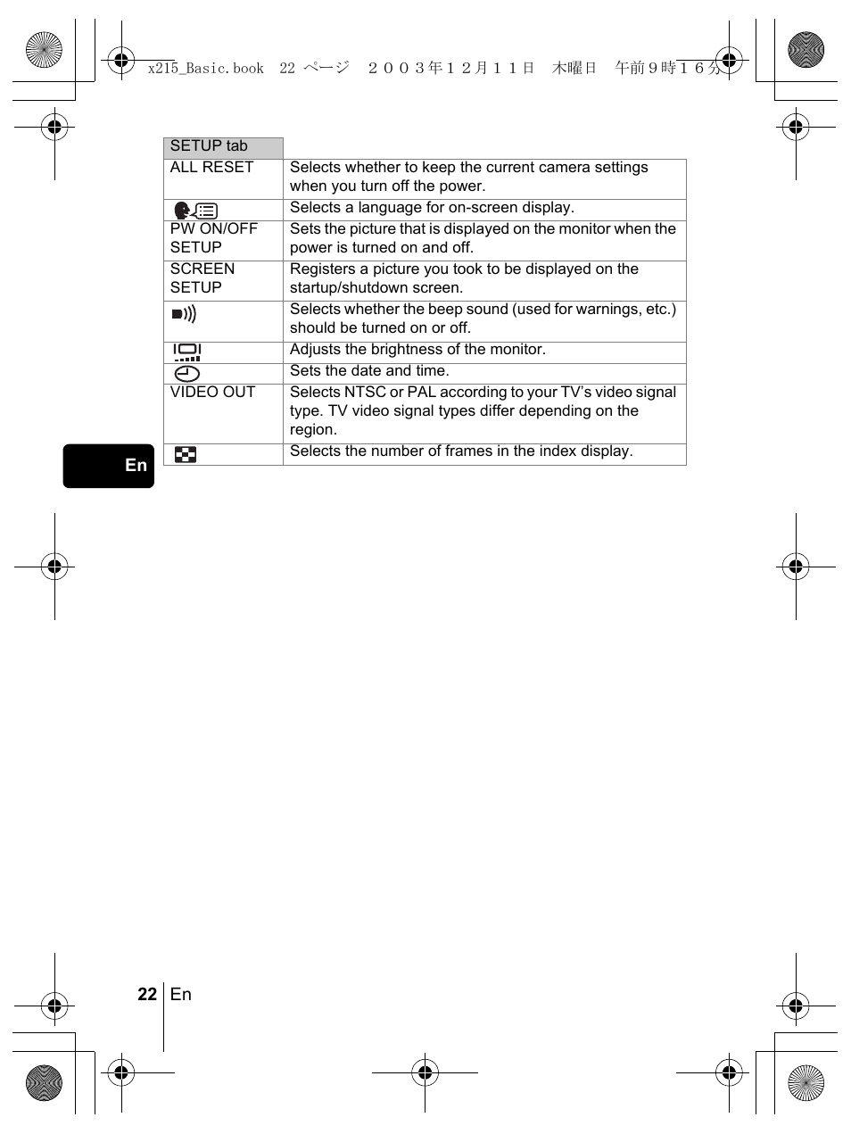 Olympus X-350 en User Manual | Page 22 / 180