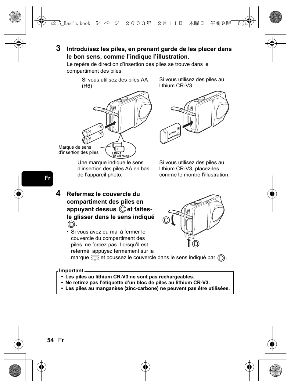 Olympus X-350 en User Manual | Page 54 / 180