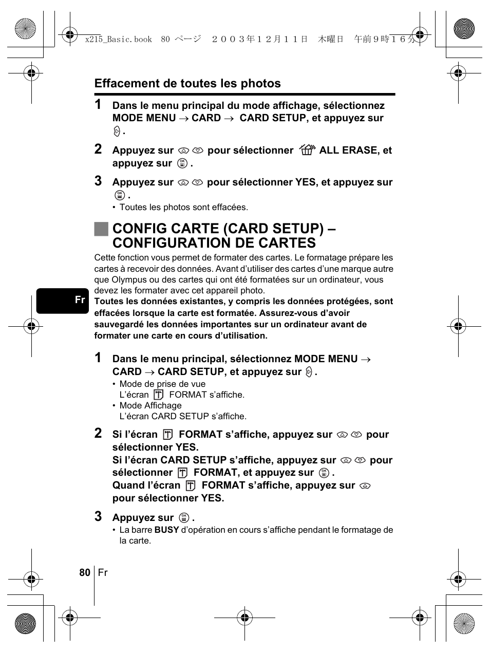 Olympus X-350 en User Manual | Page 80 / 180