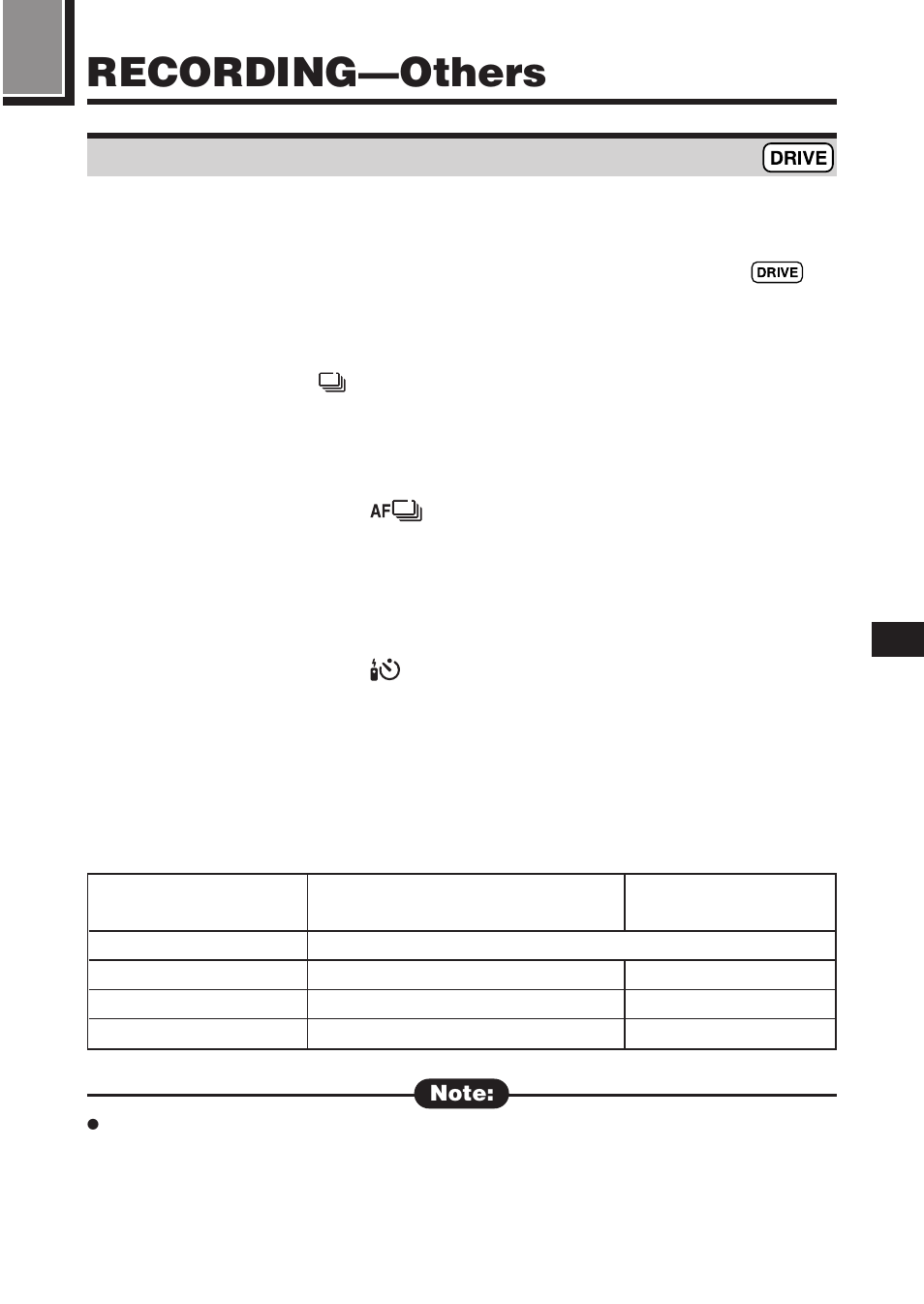 Recording—others, Taking pictures in sequence — sequential mode | Olympus C-2100 User Manual | Page 117 / 212