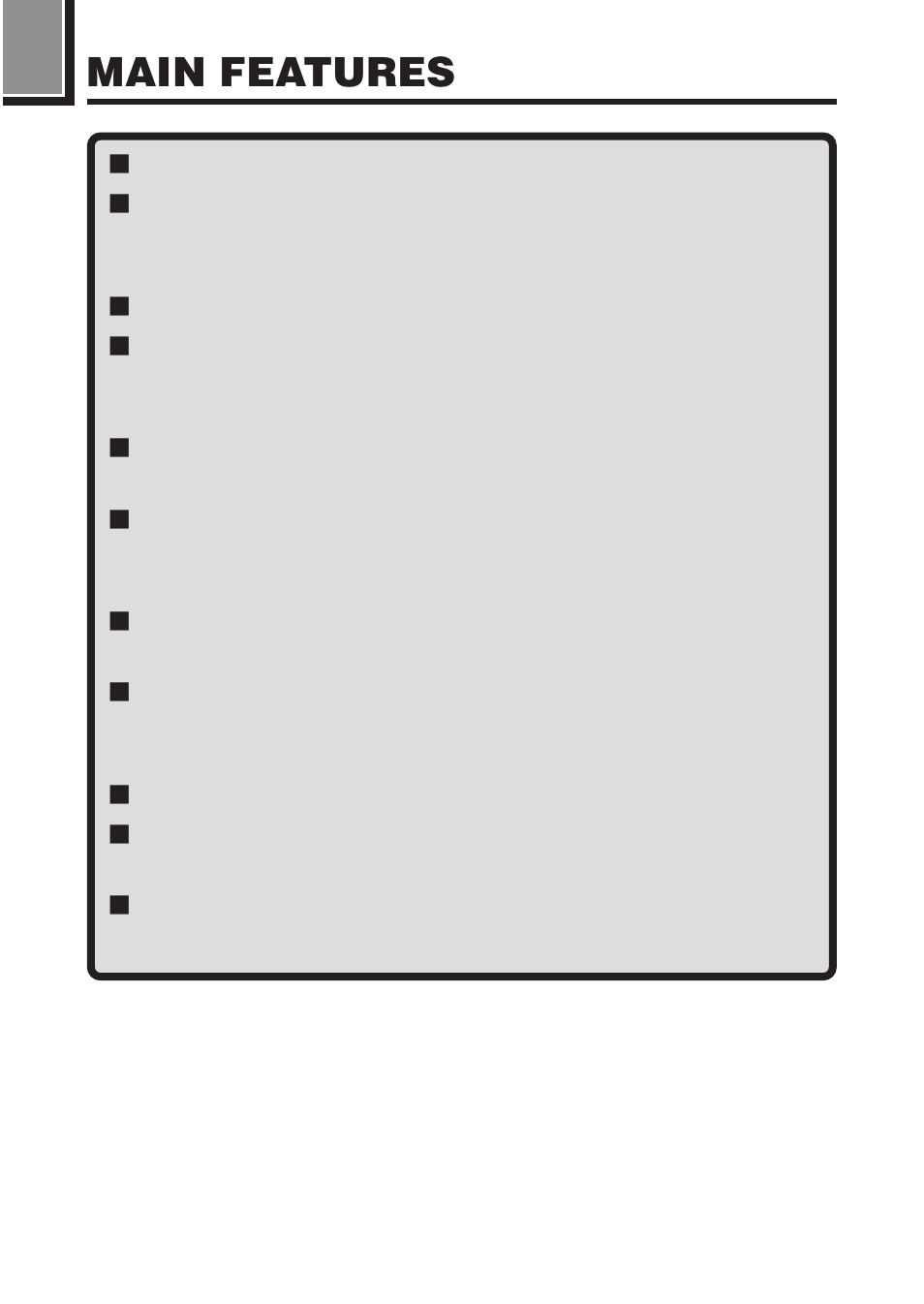 Main features | Olympus C-2100 User Manual | Page 21 / 212