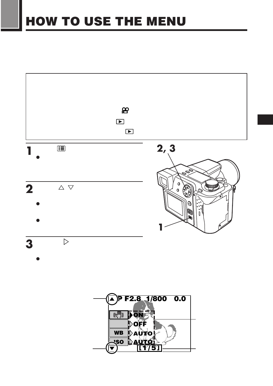 How to use the menu | Olympus C-2100 User Manual | Page 45 / 212