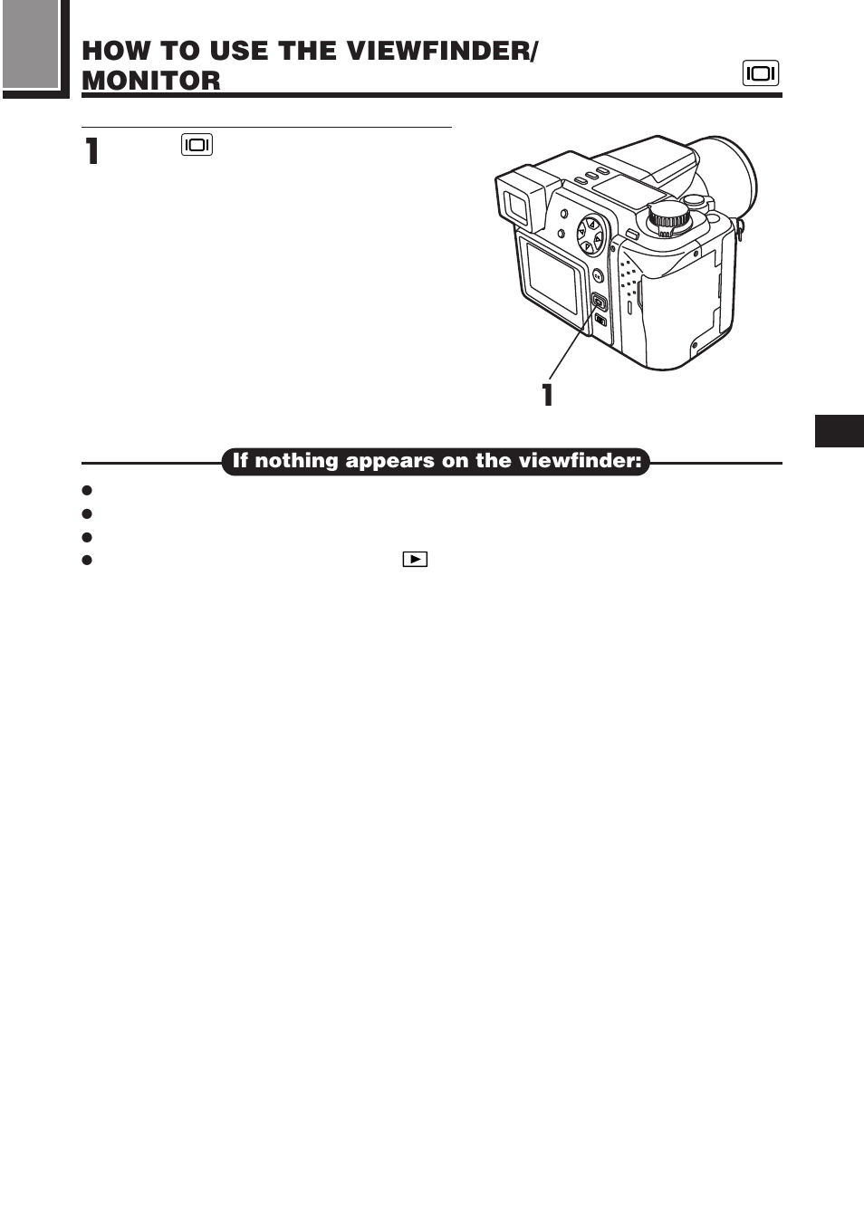 How to use the viewfinder/ monitor | Olympus C-2100 User Manual | Page 65 / 212