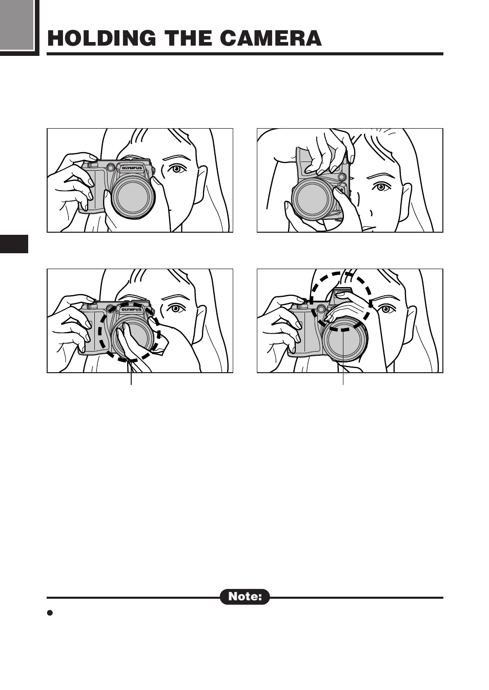 Holding the camera | Olympus C-2100 User Manual | Page 66 / 212