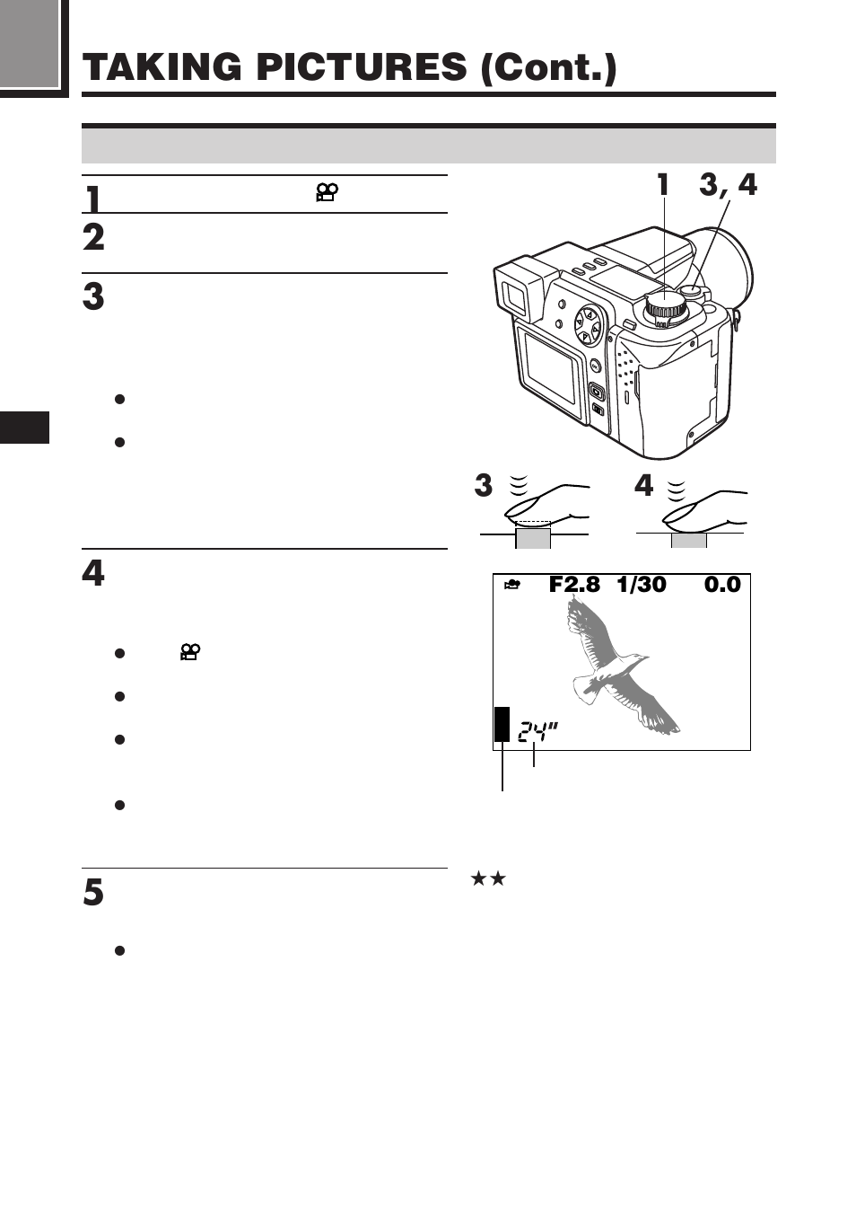 Taking pictures (cont.) | Olympus C-2100 User Manual | Page 70 / 212