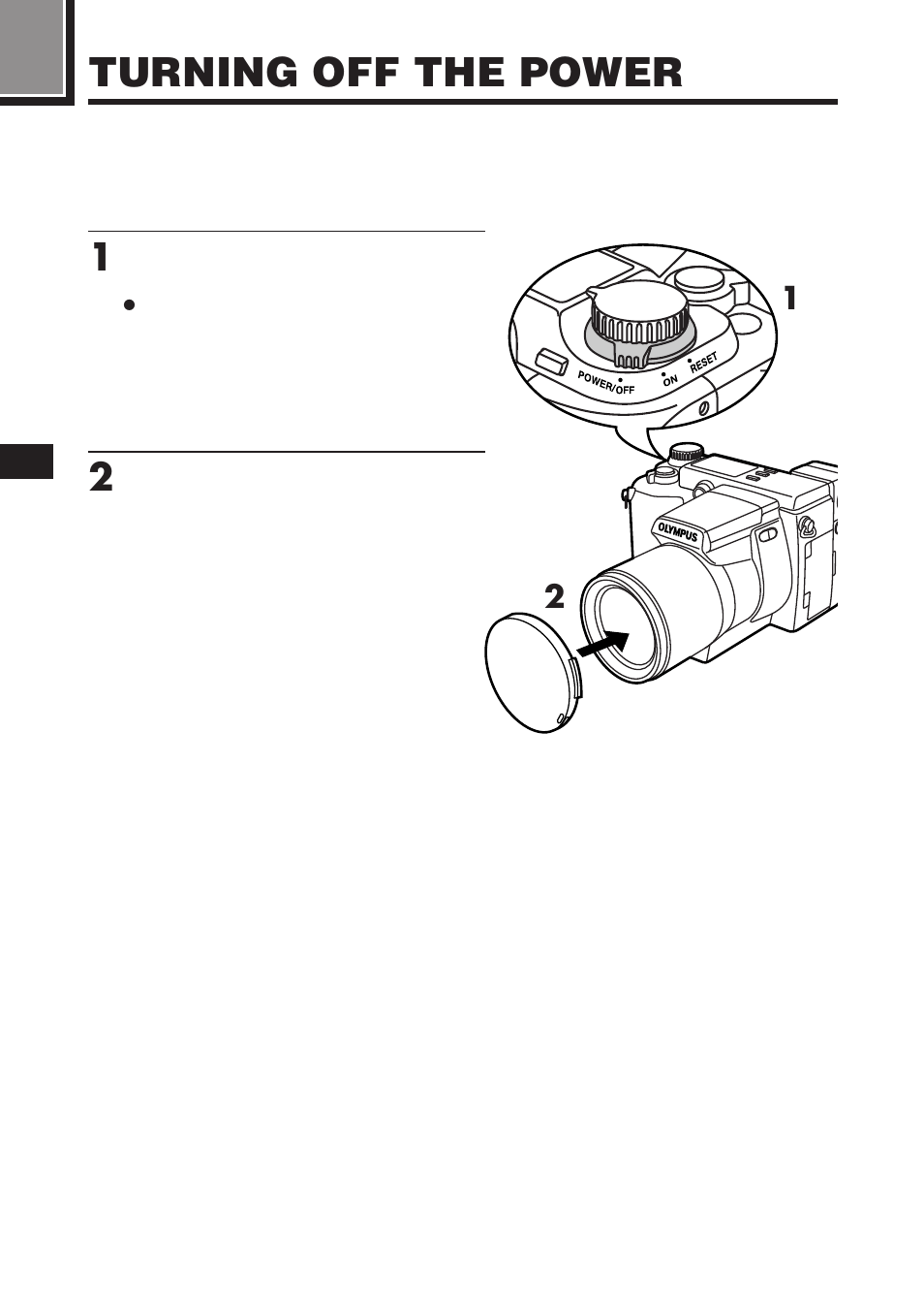 Turning off the power | Olympus C-2100 User Manual | Page 80 / 212
