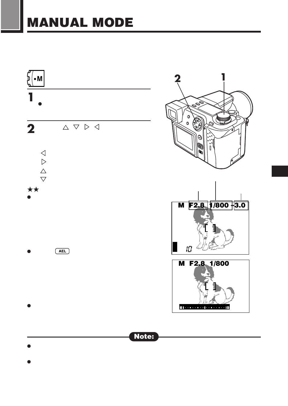 Manual mode | Olympus C-2100 User Manual | Page 89 / 212