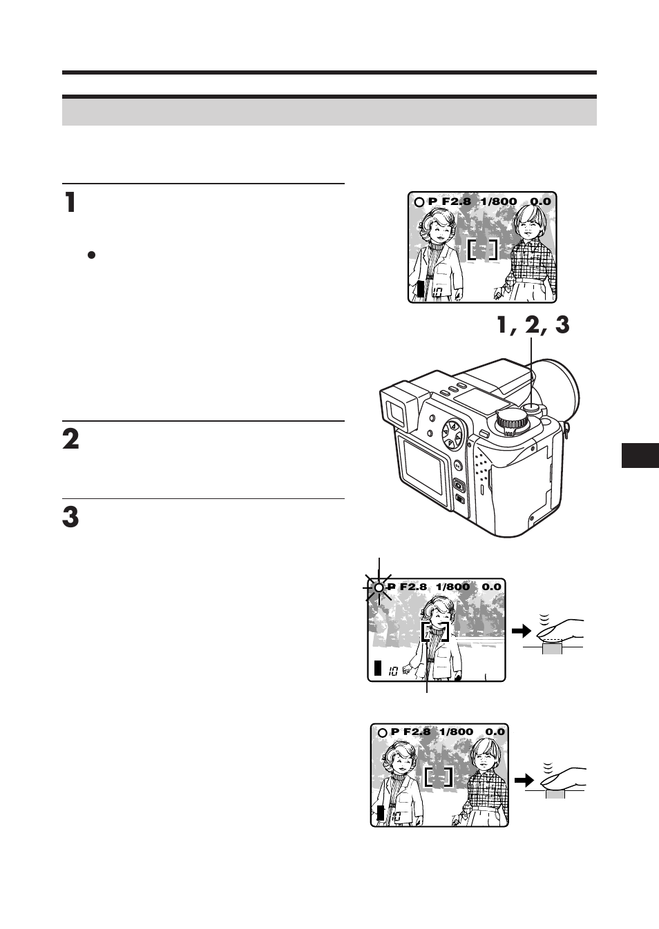 1, 2, 3 focus lock | Olympus C-2100 User Manual | Page 93 / 212