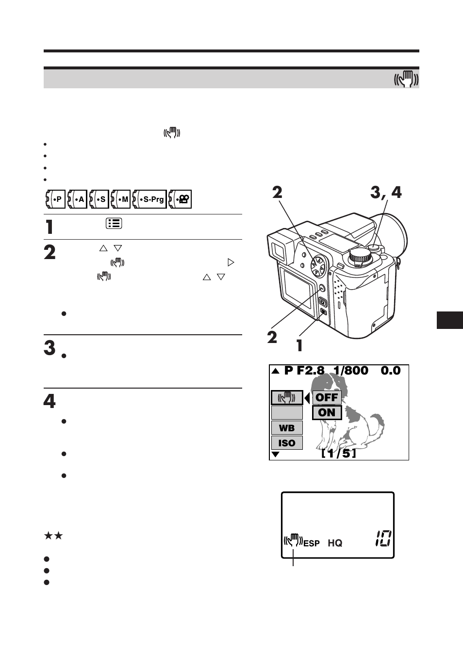 Compensating for image blur — stabilization system | Olympus C-2100 User Manual | Page 97 / 212