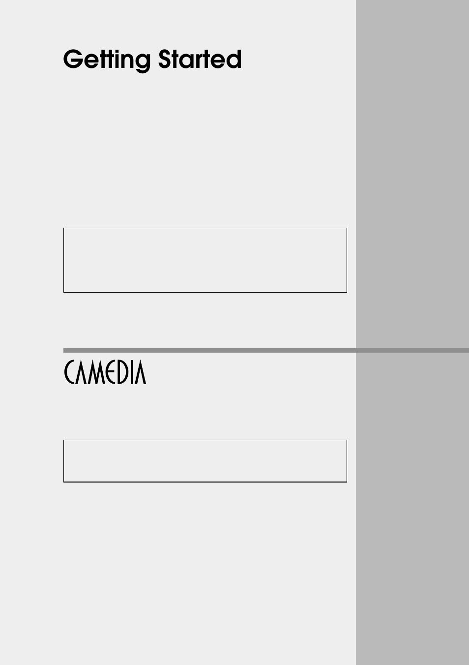 Getting started | Olympus CAMEDIA E 10 User Manual | Page 21 / 203