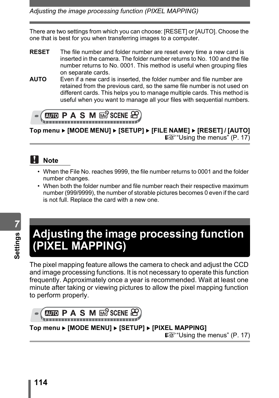 Olympus SP-310 User Manual | Page 114 / 195