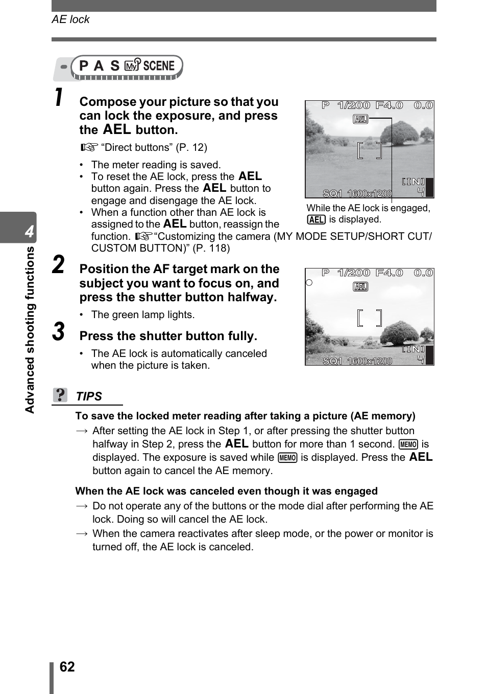 Olympus SP-310 User Manual | Page 62 / 195