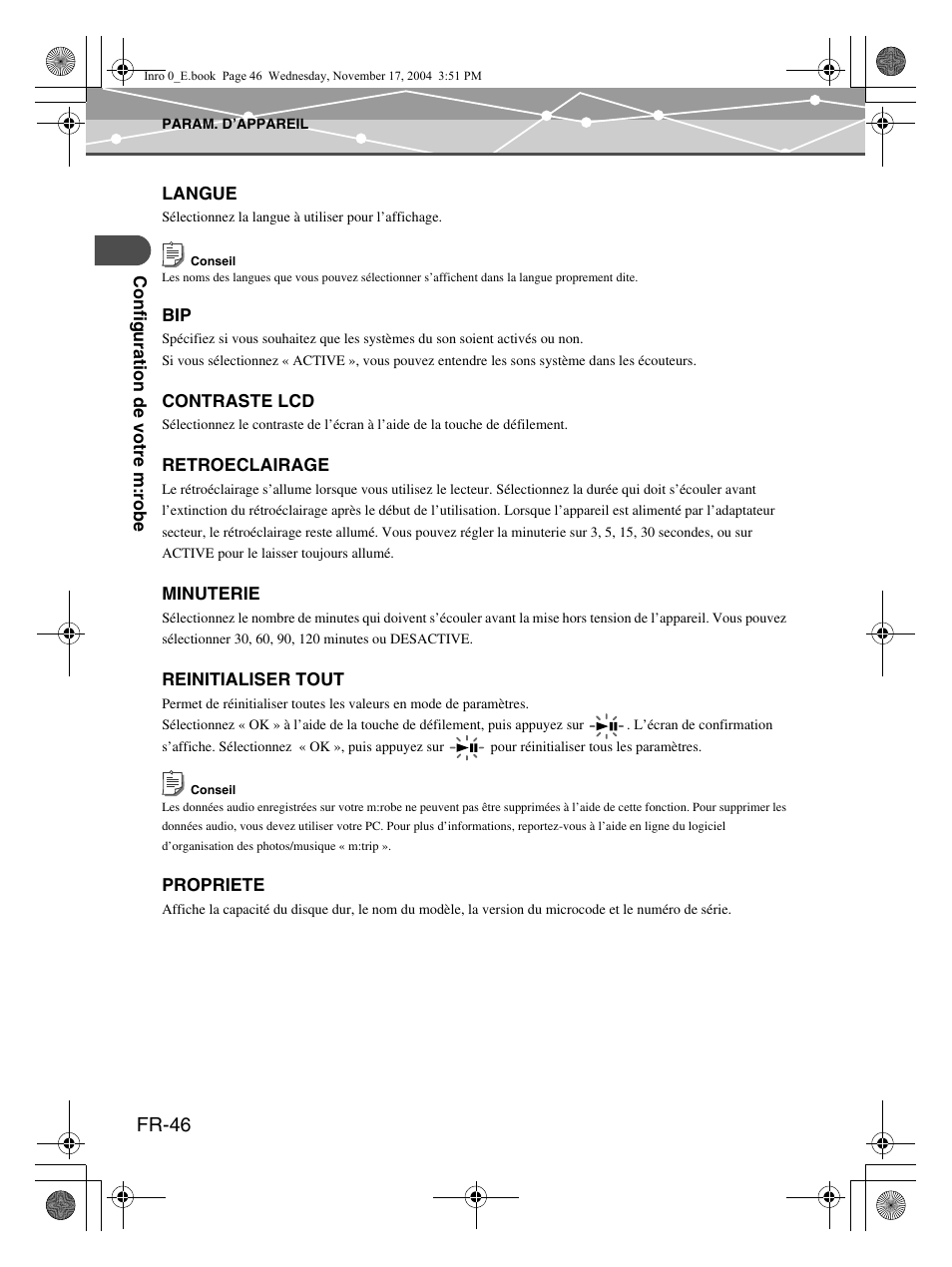 Fr-46 | Olympus m:robe MR-100 User Manual | Page 104 / 180