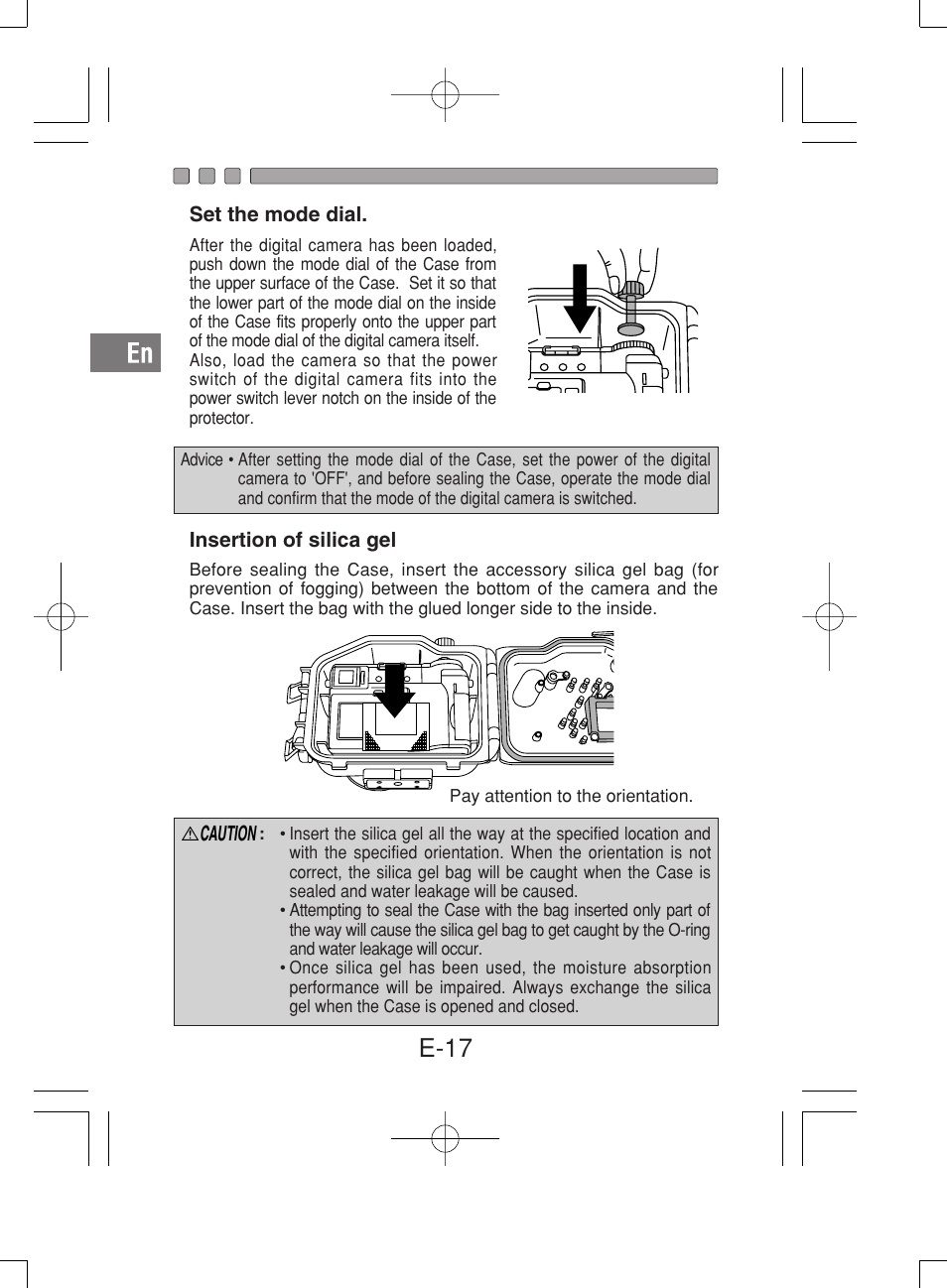 E-17 | Olympus PT-019 User Manual | Page 18 / 38