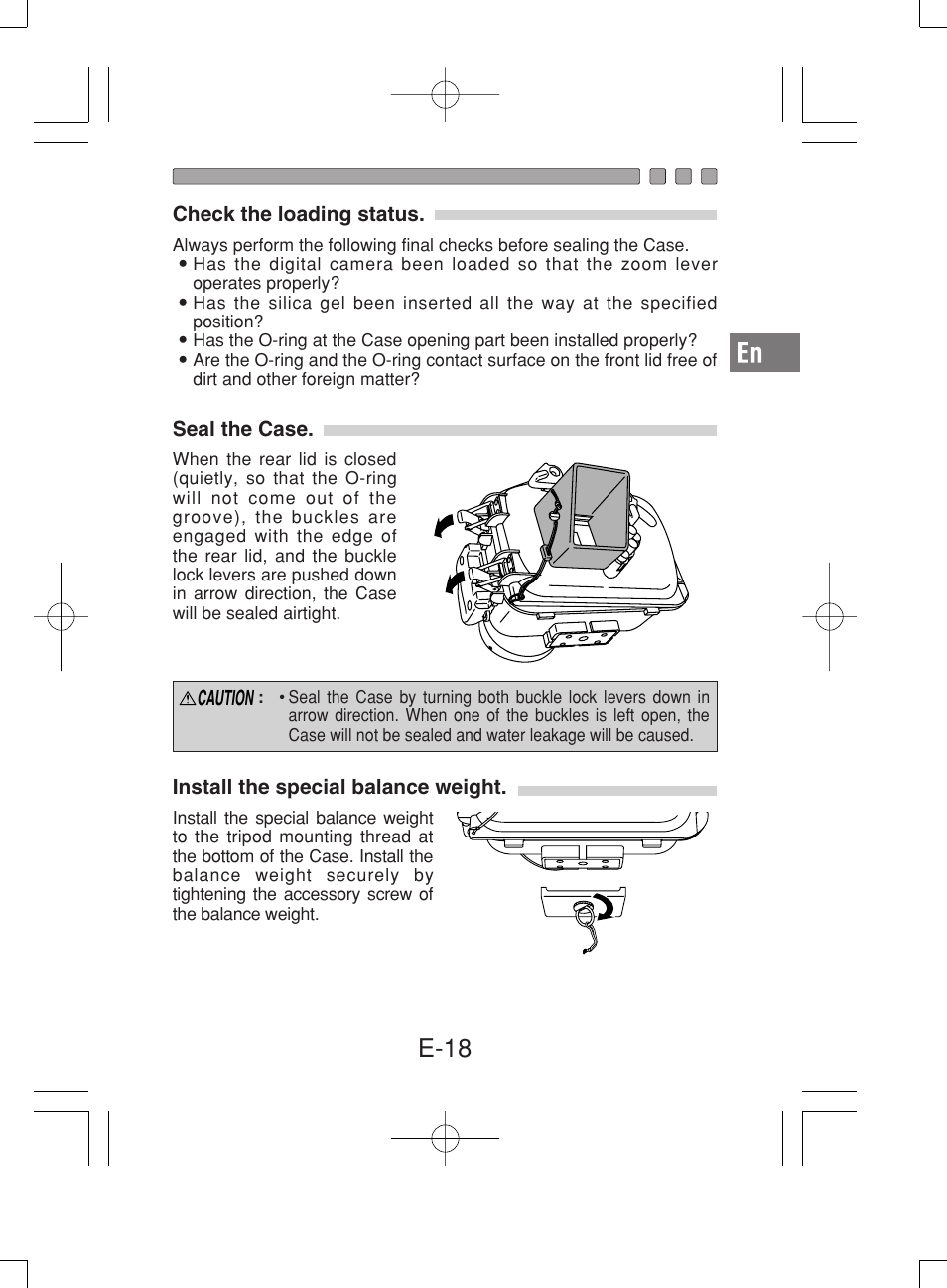 E-18 | Olympus PT-019 User Manual | Page 19 / 38