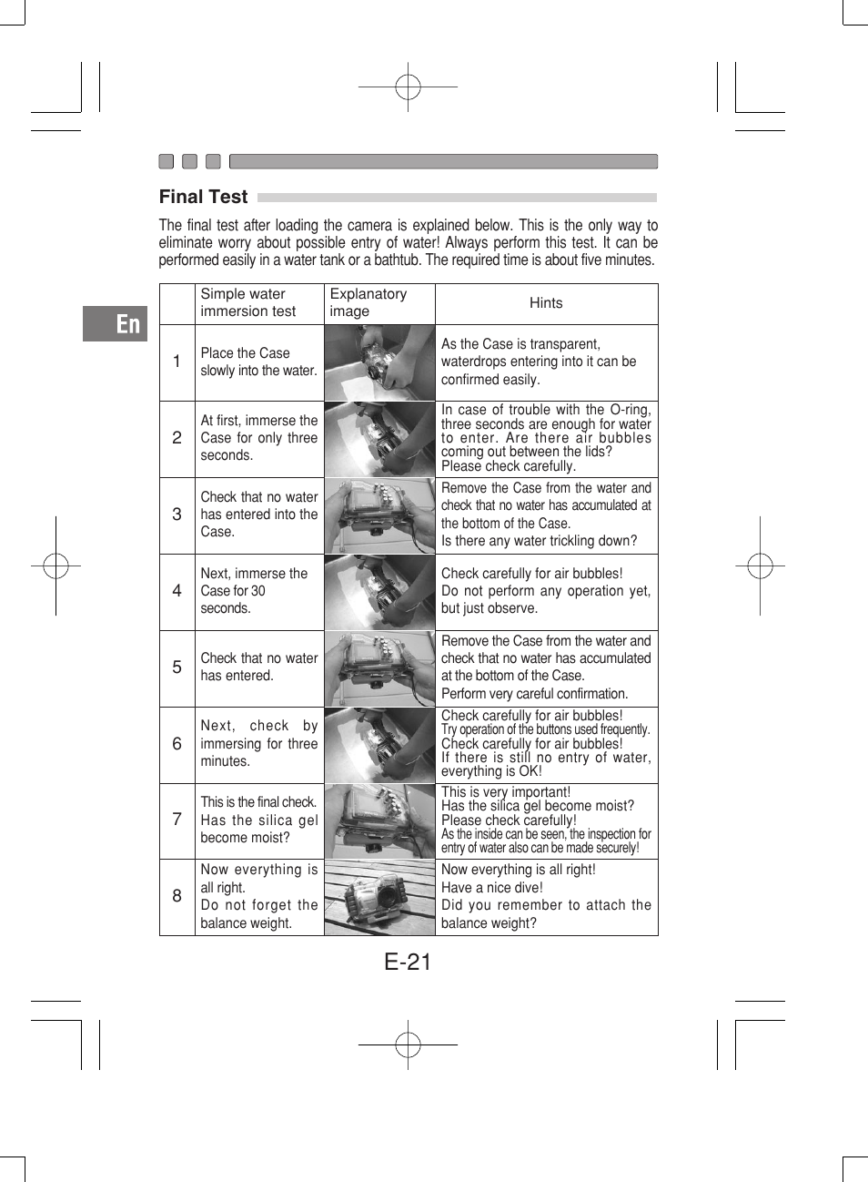 E-21 | Olympus PT-019 User Manual | Page 22 / 38