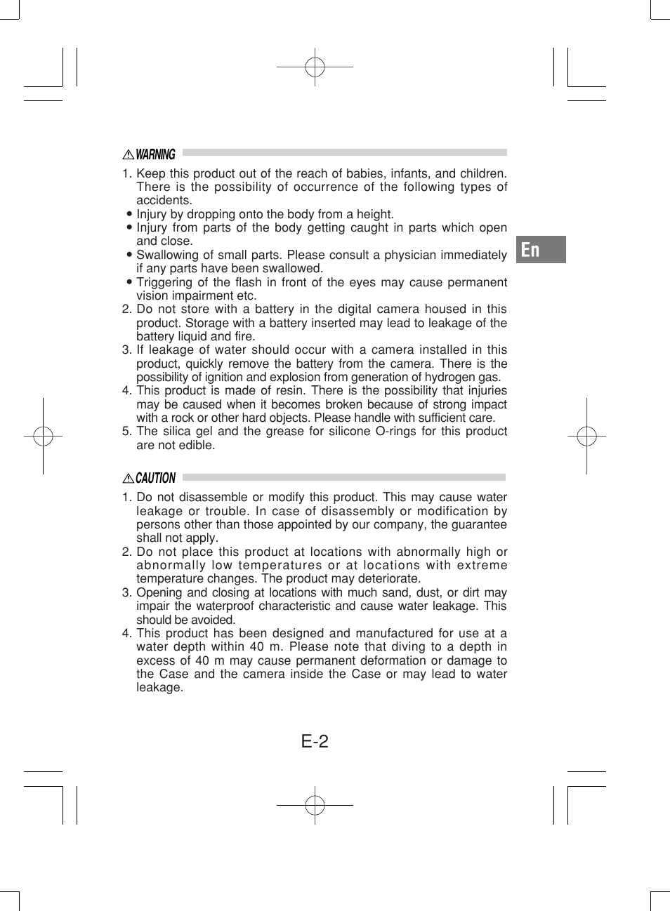 Olympus PT-019 User Manual | Page 3 / 38