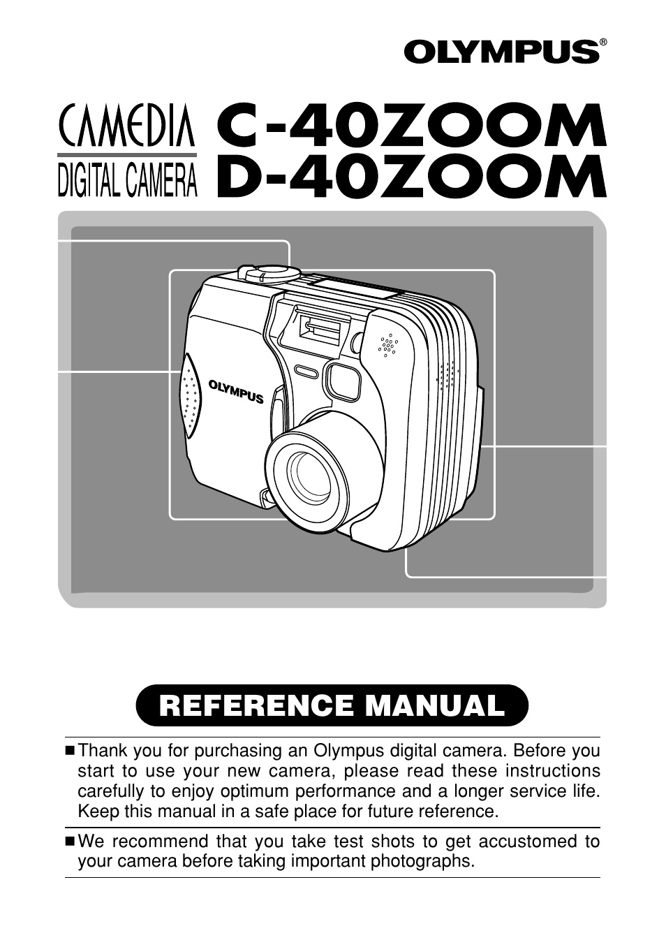 Olympus C-40Zoom User Manual | 203 pages