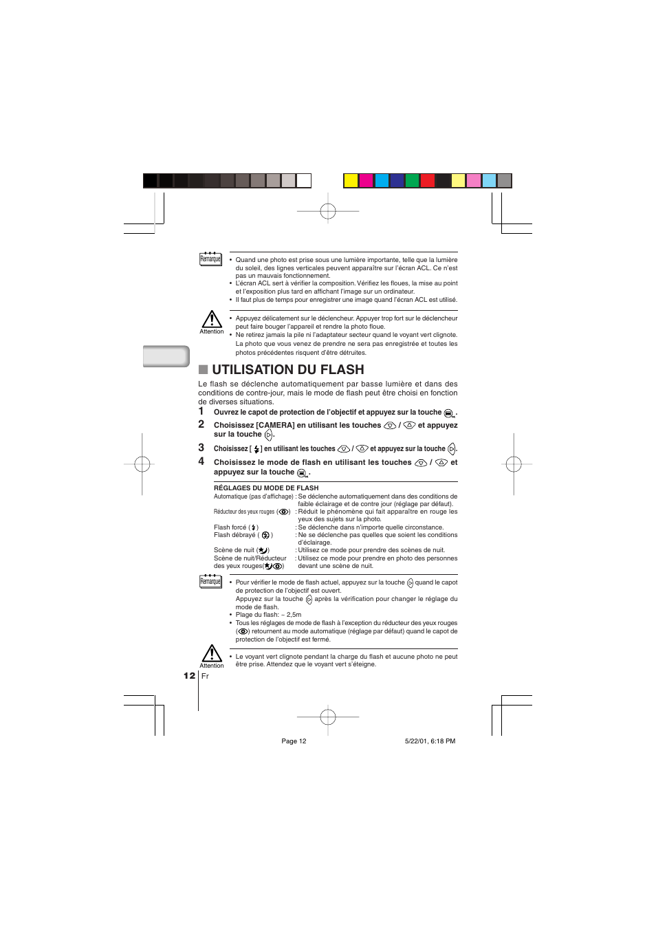 Utilisation du flash | Olympus C-100 User Manual | Page 42 / 152
