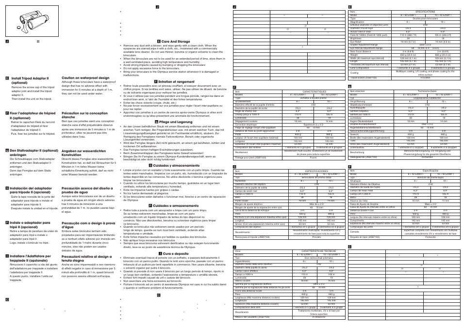 Olympus 10 42 EXWP I User Manual | Page 2 / 2