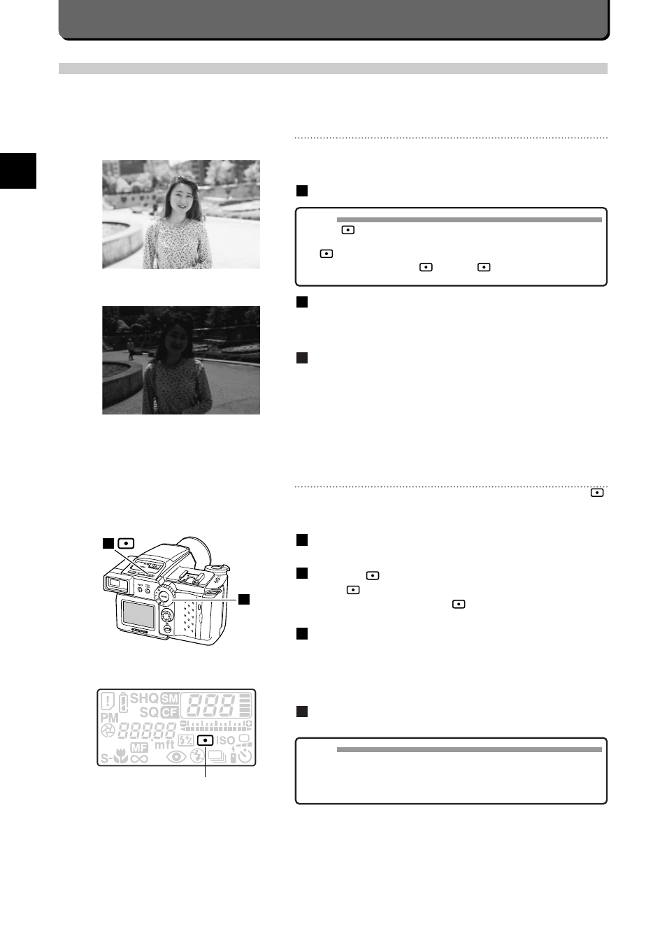E-32, Setting metering mode, Spot metering | Centre metering | Olympus C-2500L User Manual | Page 38 / 95