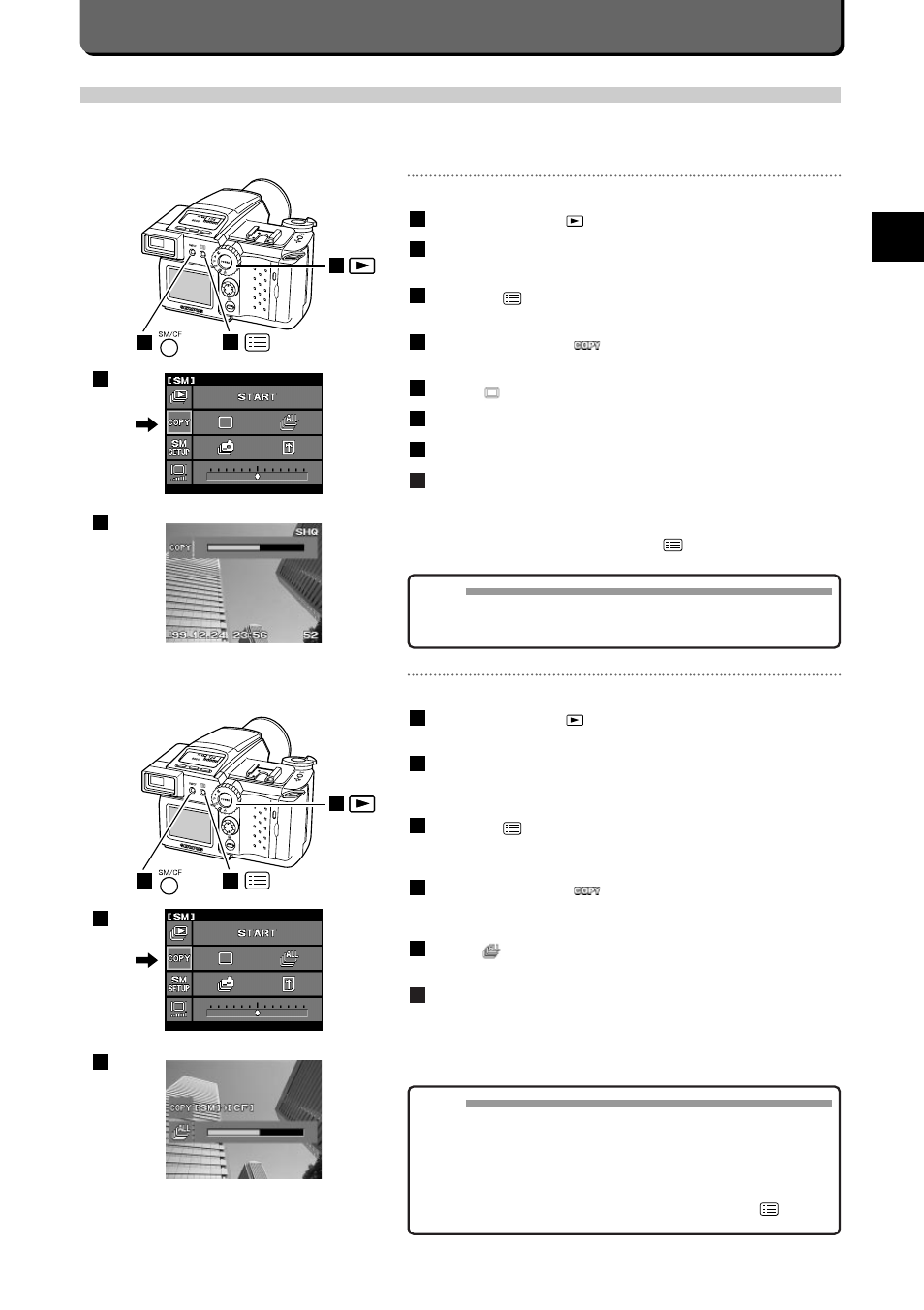 E-55, Other w a ys to use y our camera, Copying images | Olympus C-2500L User Manual | Page 61 / 95