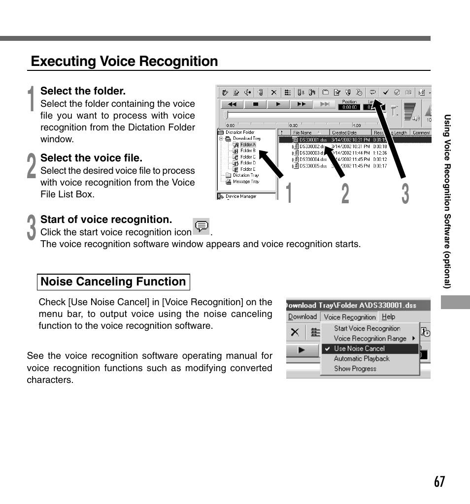 Olympus DS-330 User Manual | Page 67 / 76
