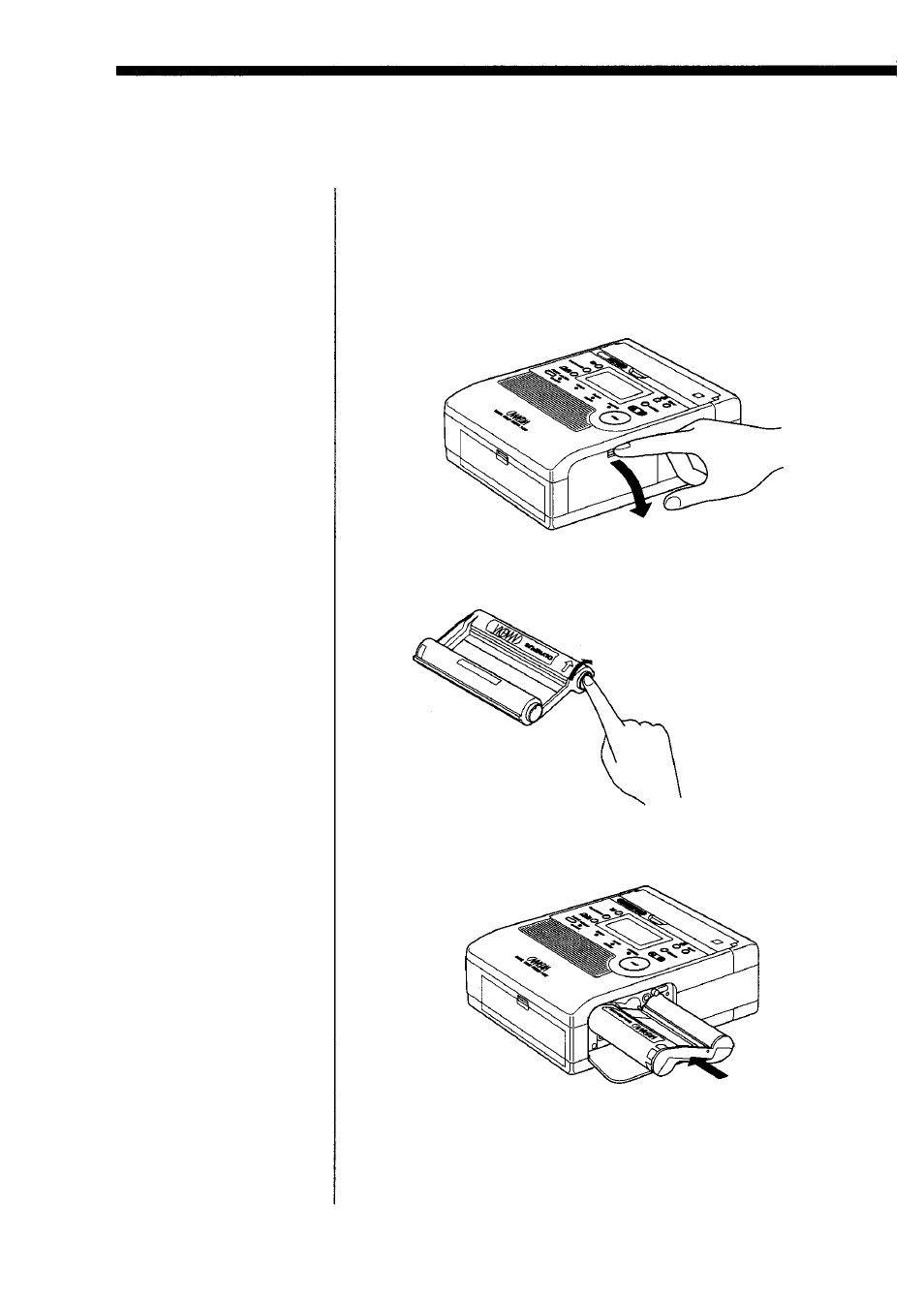 Loading the ink ribbon cartridge | Olympus CAMEDIA P-200 User Manual | Page 37 / 68