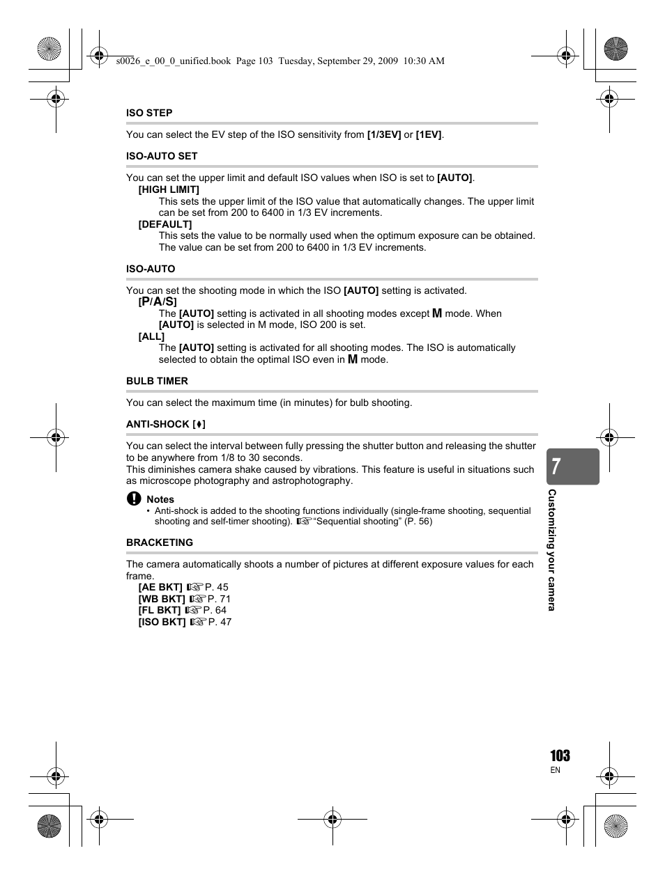 Olympus E-P2 User Manual | Page 103 / 164