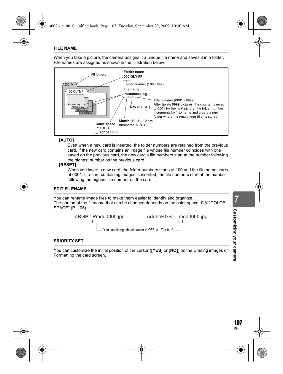 Olympus E-P2 User Manual | Page 107 / 164