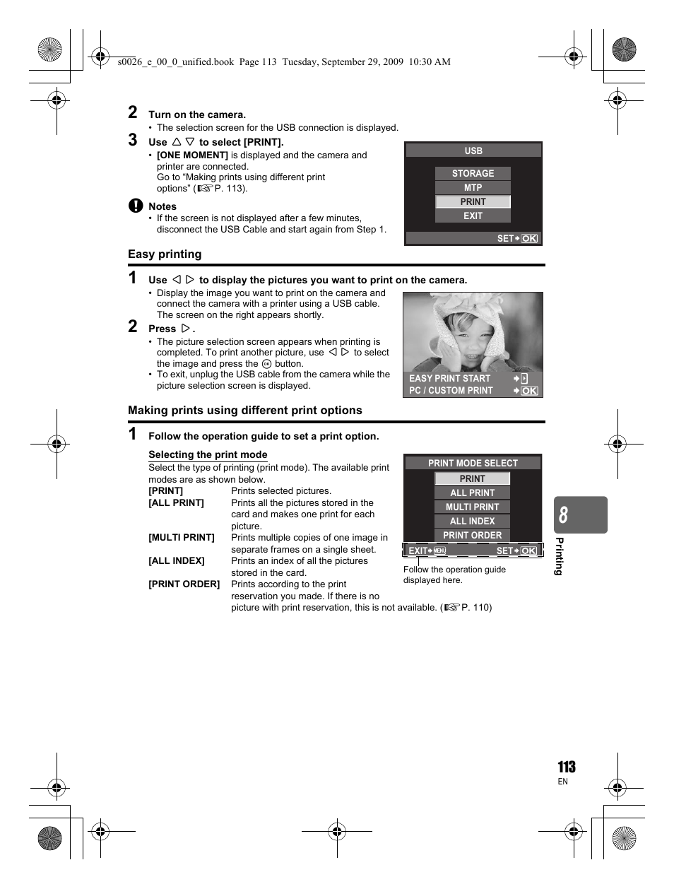 Olympus E-P2 User Manual | Page 113 / 164