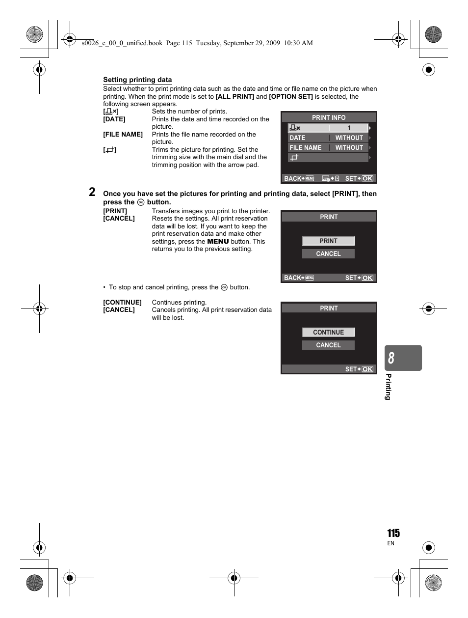 Olympus E-P2 User Manual | Page 115 / 164