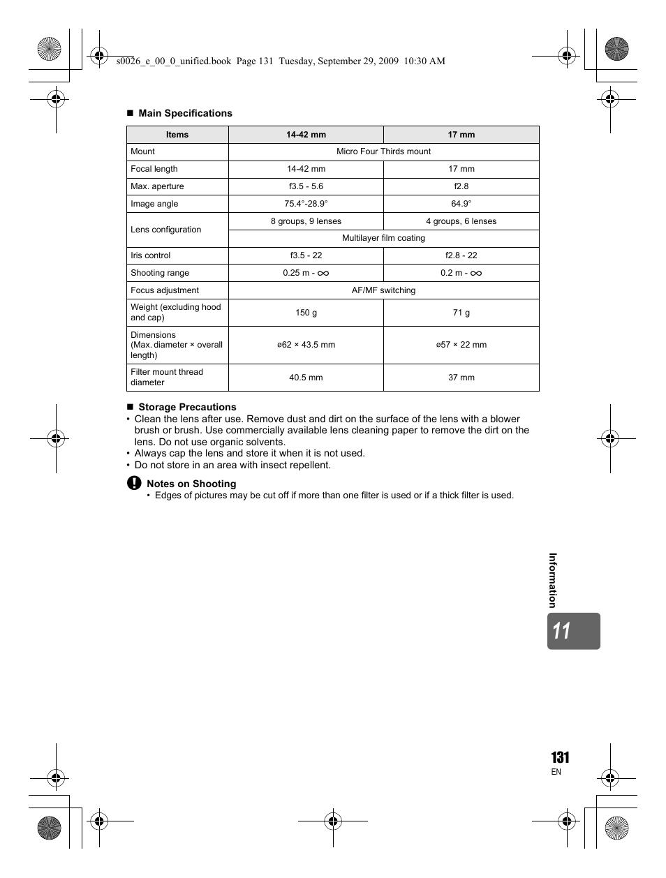 Olympus E-P2 User Manual | Page 131 / 164