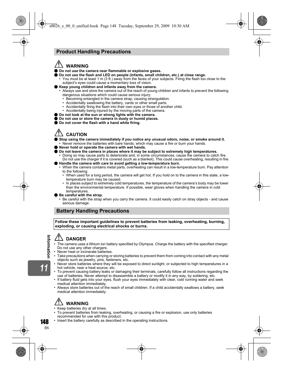 Olympus E-P2 User Manual | Page 148 / 164