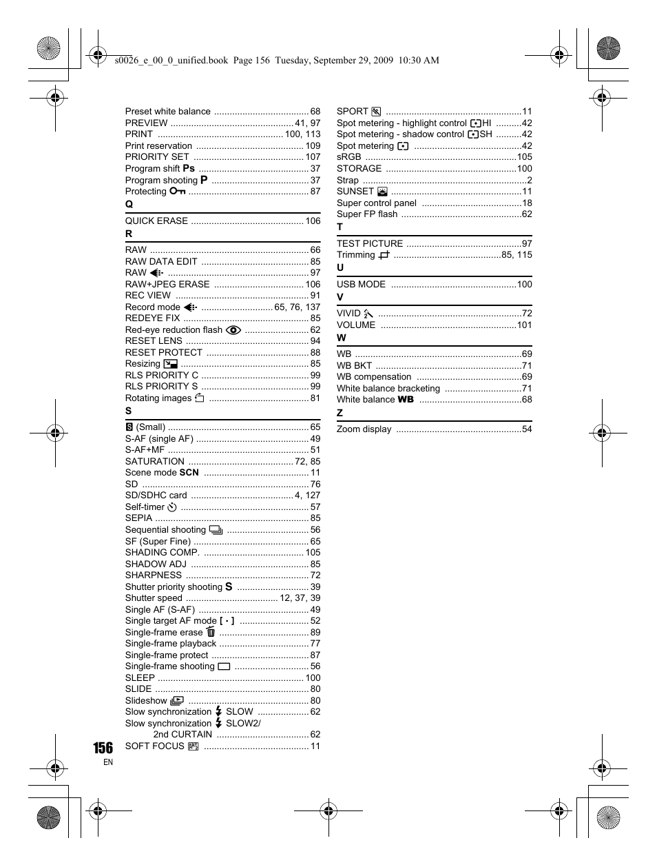 Olympus E-P2 User Manual | Page 156 / 164