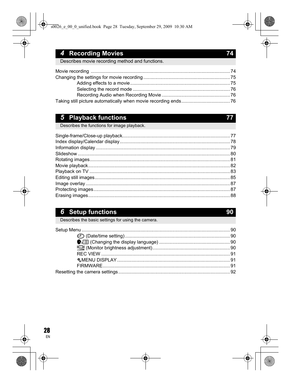 Olympus E-P2 User Manual | Page 28 / 164