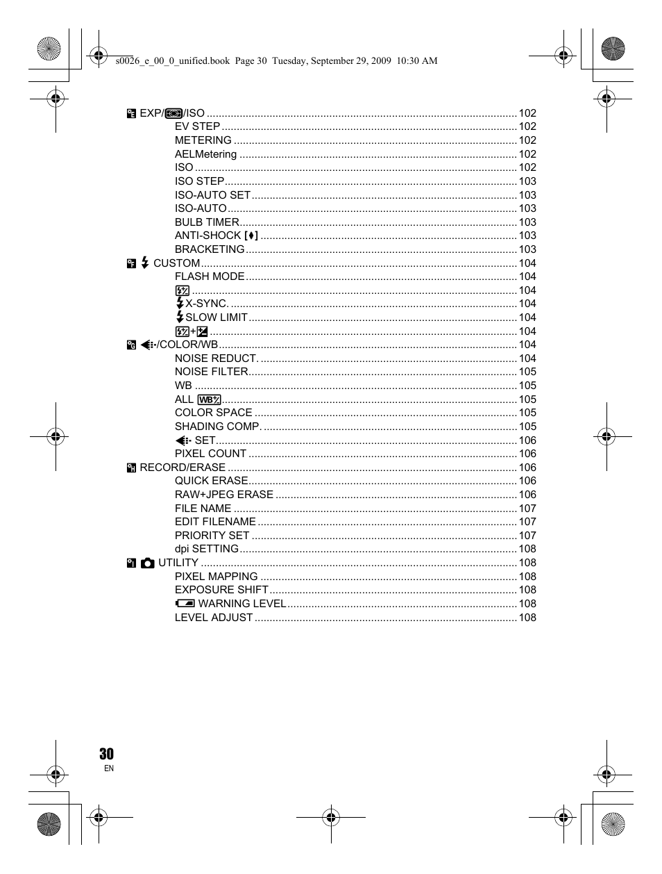 Olympus E-P2 User Manual | Page 30 / 164