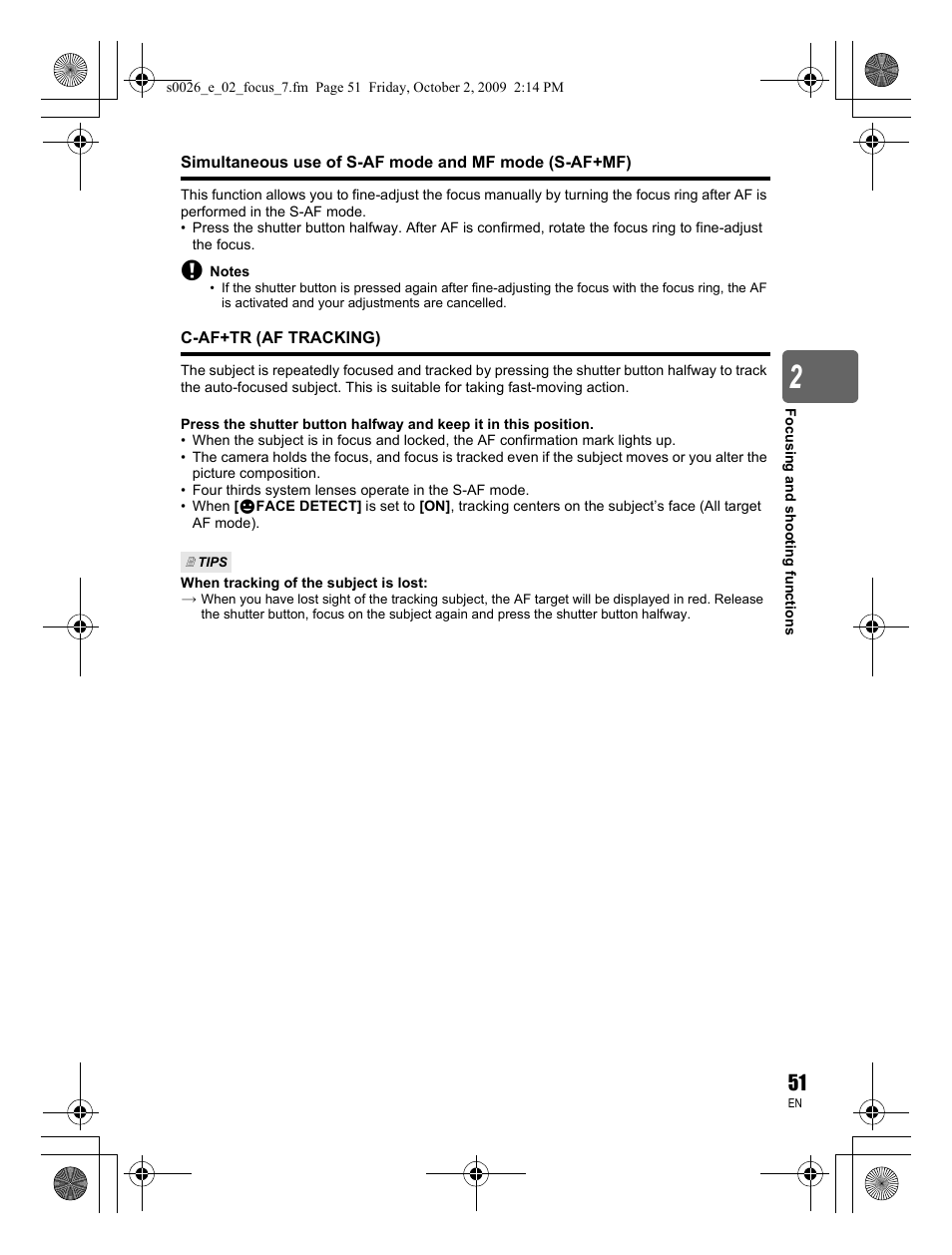 Olympus E-P2 User Manual | Page 51 / 164