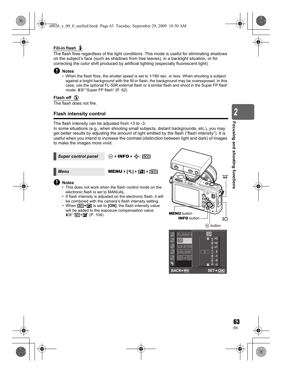 Olympus E-P2 User Manual | Page 63 / 164
