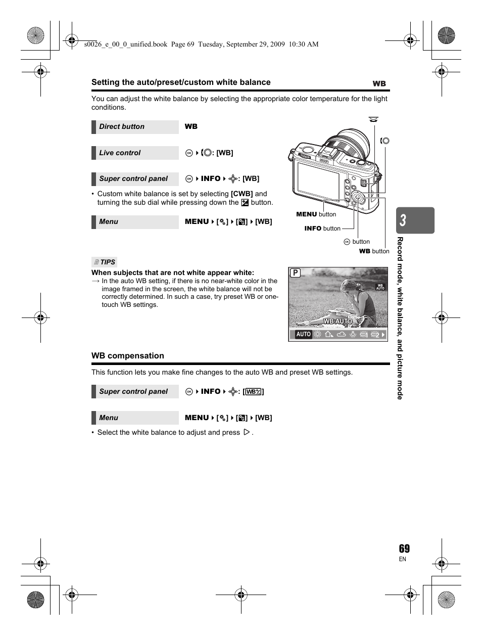 Olympus E-P2 User Manual | Page 69 / 164