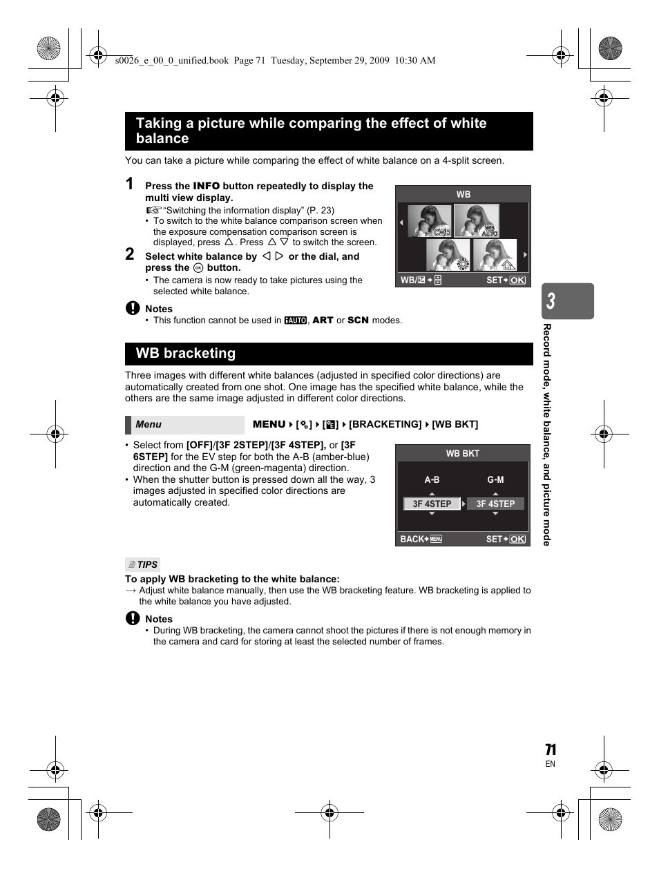 Olympus E-P2 User Manual | Page 71 / 164