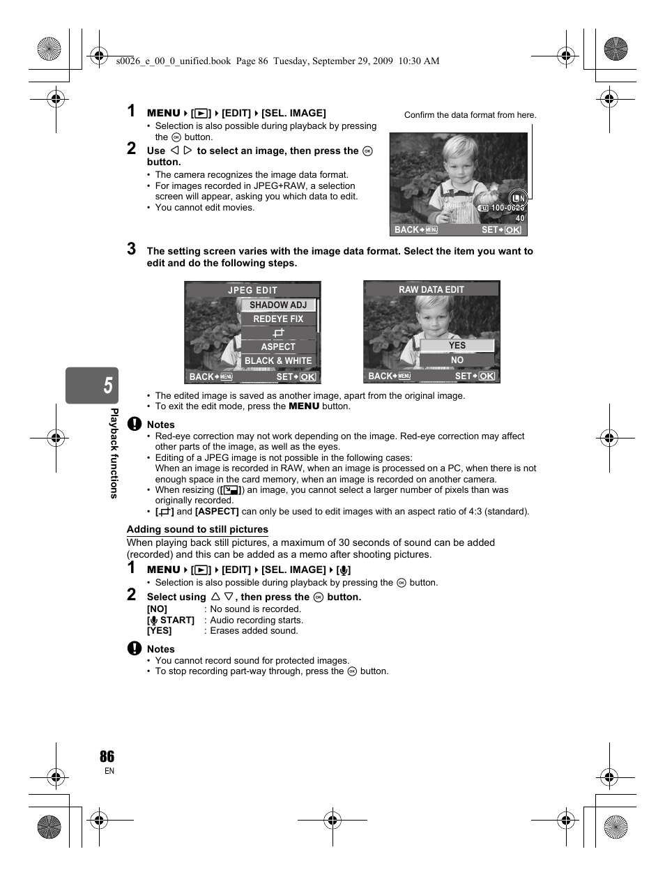 Olympus E-P2 User Manual | Page 86 / 164