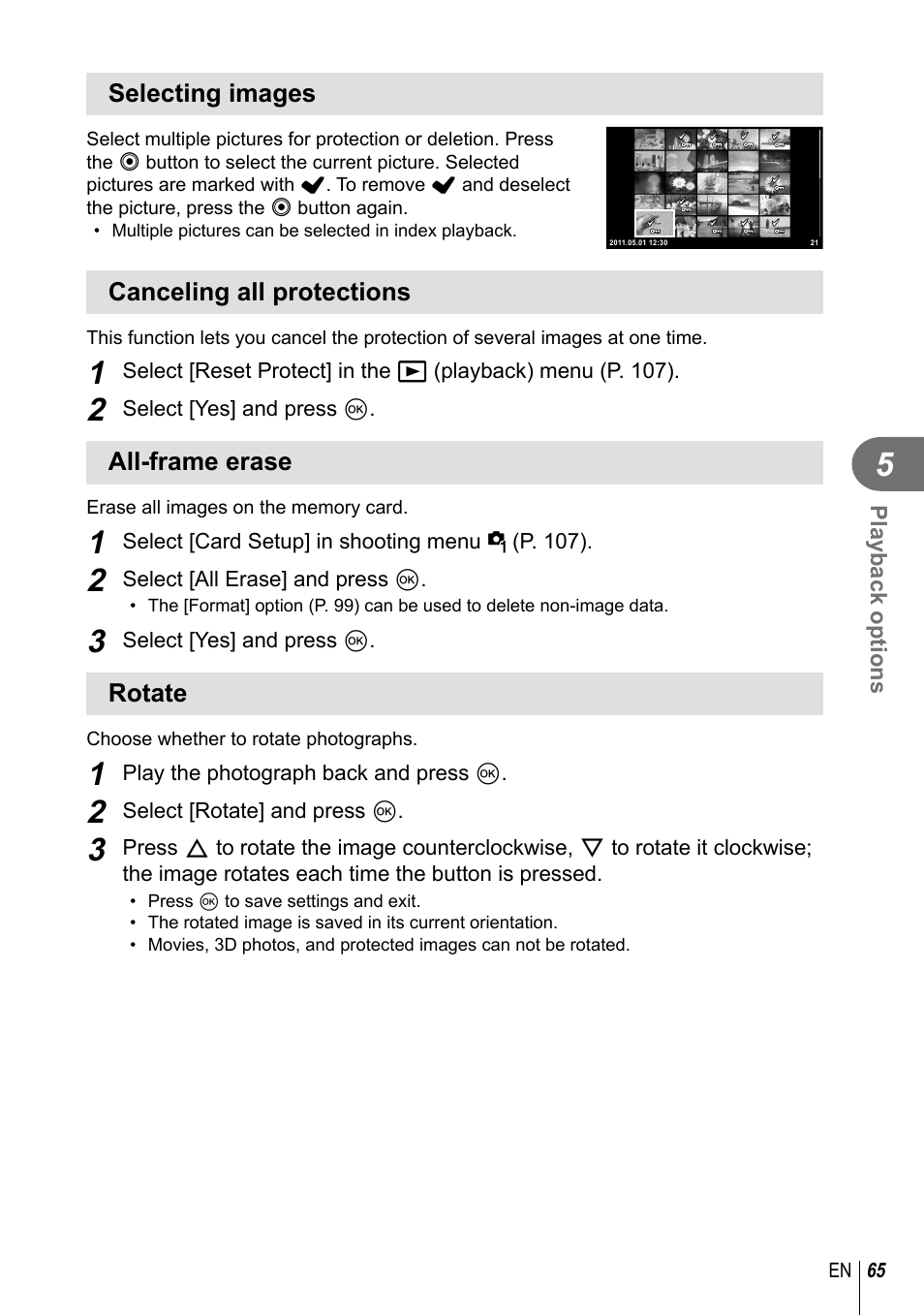 Olympus E-PL3 User Manual | Page 65 / 127