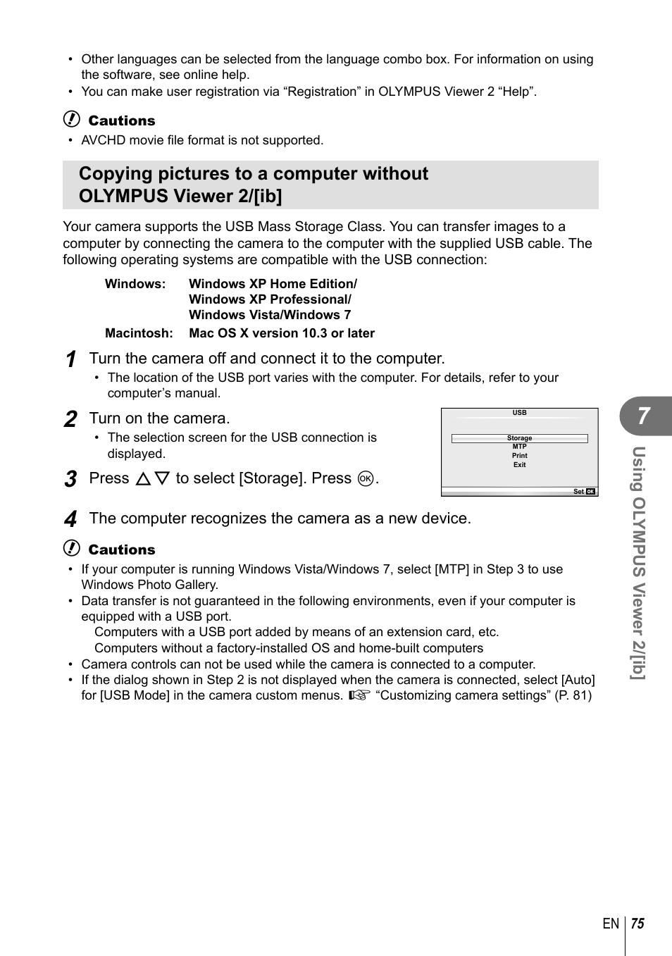 Olympus E-PL3 User Manual | Page 75 / 127